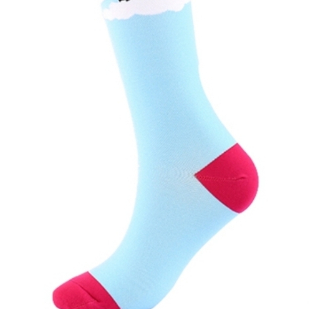 Blue Multicolored Compression Socks. Fits Size L. #0039 - Picture 3 of 6